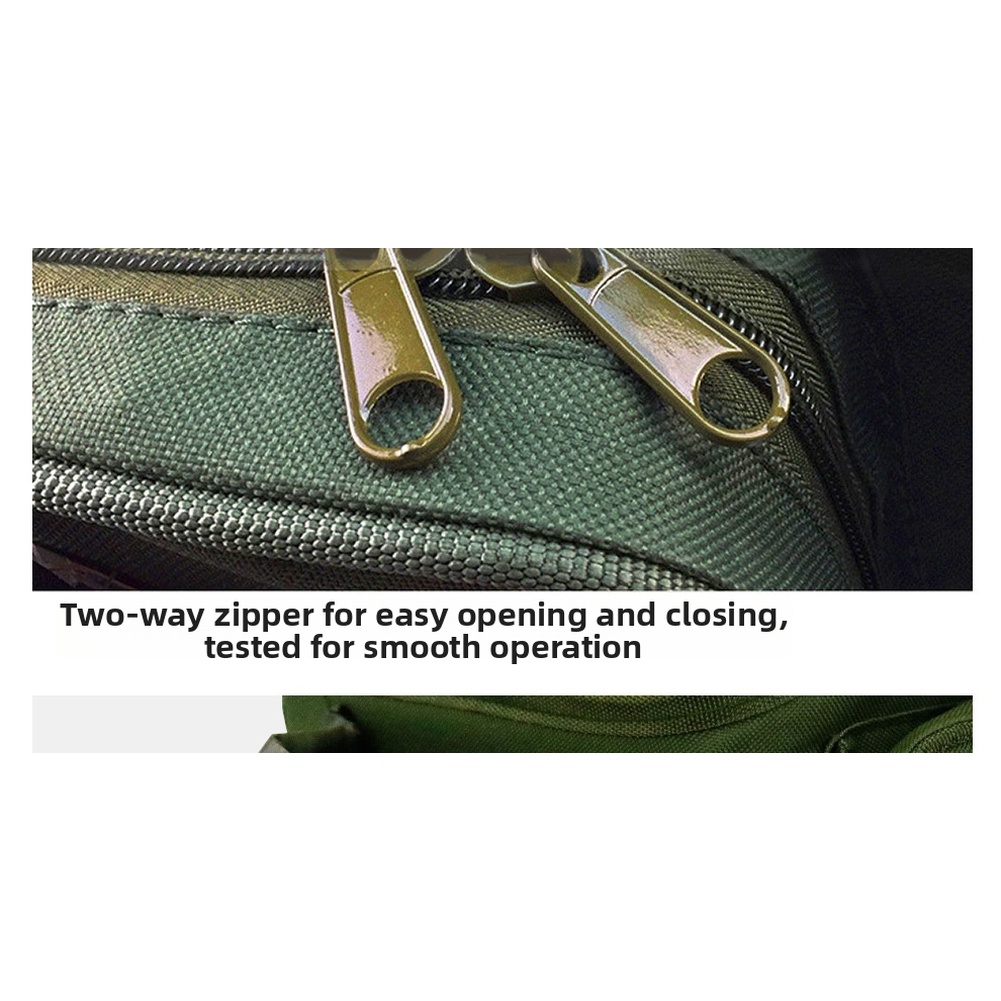 Fishing Backpack - Zielony nylonowy plecak wędkarski wodoodporny z