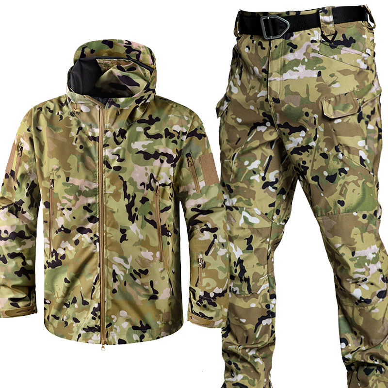 Fishing Jacket Waterproof - Męska wodoodporna kurtka softshell z polaru,