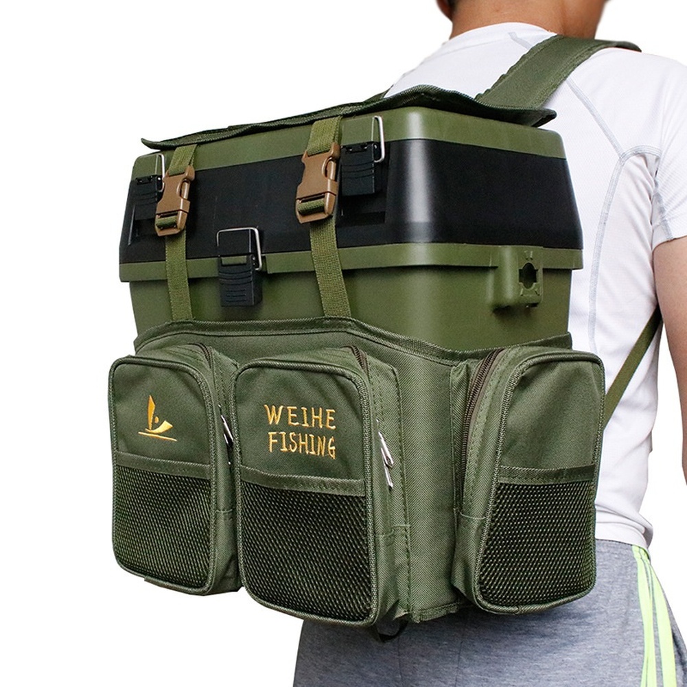 Zielony nylonowy plecak wędkar – Fishing Backpack recenzja i cena