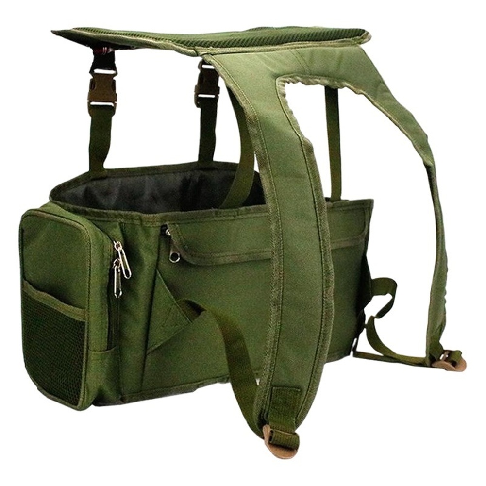 Zielony nylonowy plecak wędkar – Fishing Backpack recenzja i cena